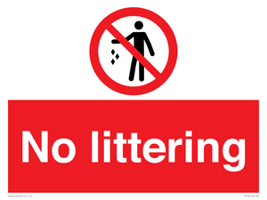 No littering